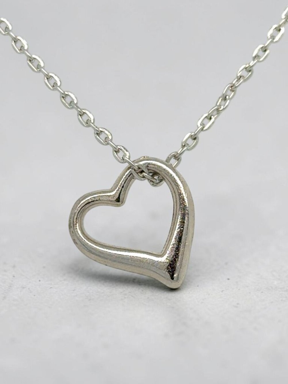 Silver-Tone Heart Pendant